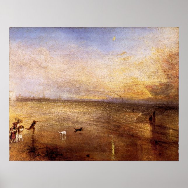 Pôster Joseph Mallord Turner - Lua Nova (Frente)