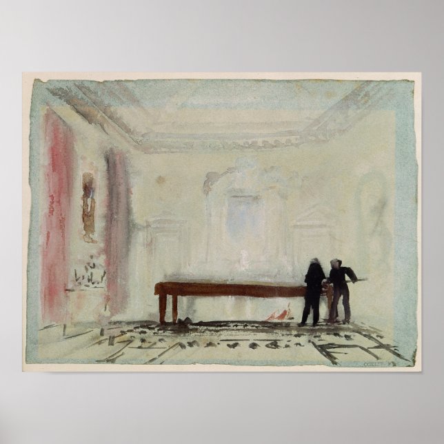 Pôster Joseph Mallord William Turner | Billiard players a (Frente)