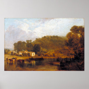 Poster Joseph Mallord William Turner Cliveden sobre Tâmi
