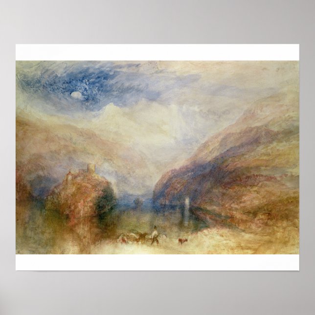 Pôster Joseph Mallord William Turner | Lago de Brienz (w/ (Frente)