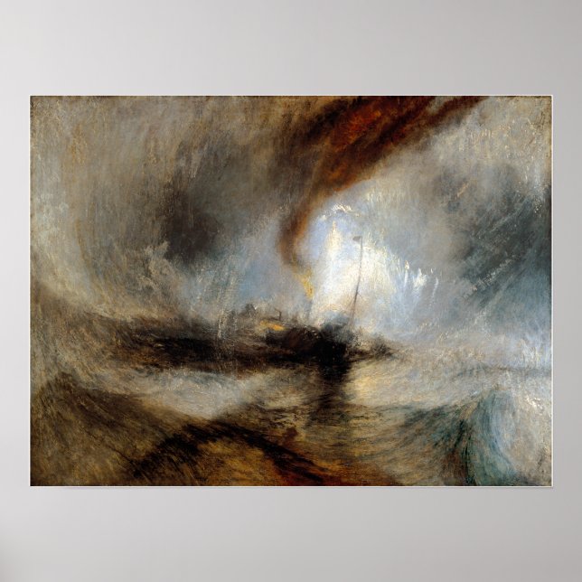 Poster Joseph Mallord William Turner Snow Storm (Frente)
