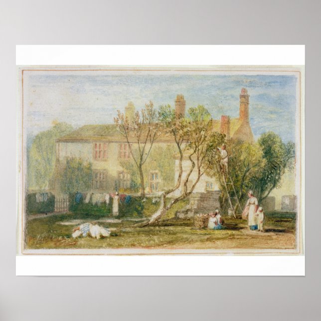Pôster Joseph Mallord William Turner | Steeton Manor Hous (Frente)