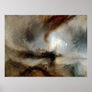 Poster Joseph Mallord William Turner Tempestade de Neve