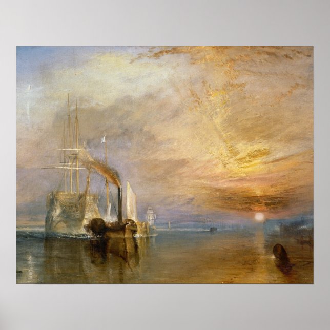 Pôster Joseph Mallord William Turner | The Fighting Temer (Frente)