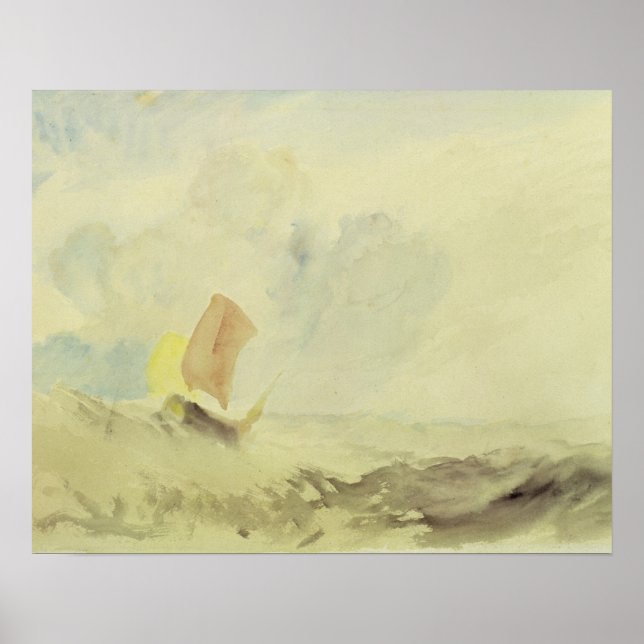 Pôster Joseph Mallord William Turner | Um Peça Marinha -  (Frente)