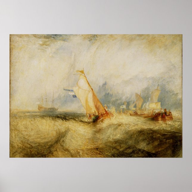 Poster Joseph Mallord William Turner | Van Tromp A Ir Ab (Frente)