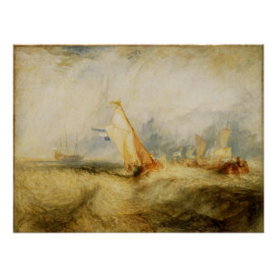 Pôster Joseph Mallord William Turner  Van Tromp Going Ab