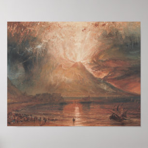 Pôster Joseph Mallord William Turner - Vesúvio