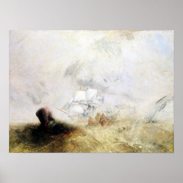 Pôster Joseph Mallord William Turner Whalers (Frente)