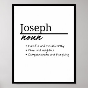 Poster Joseph, Menino Definição de Nome Personalizado