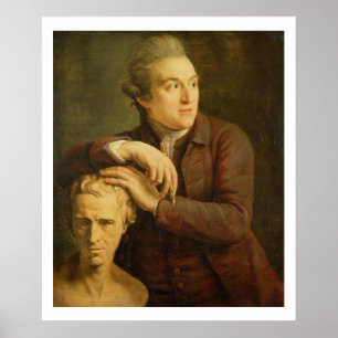 Pôster Joseph Nollekens (1737-1823) com seu busto de Laur