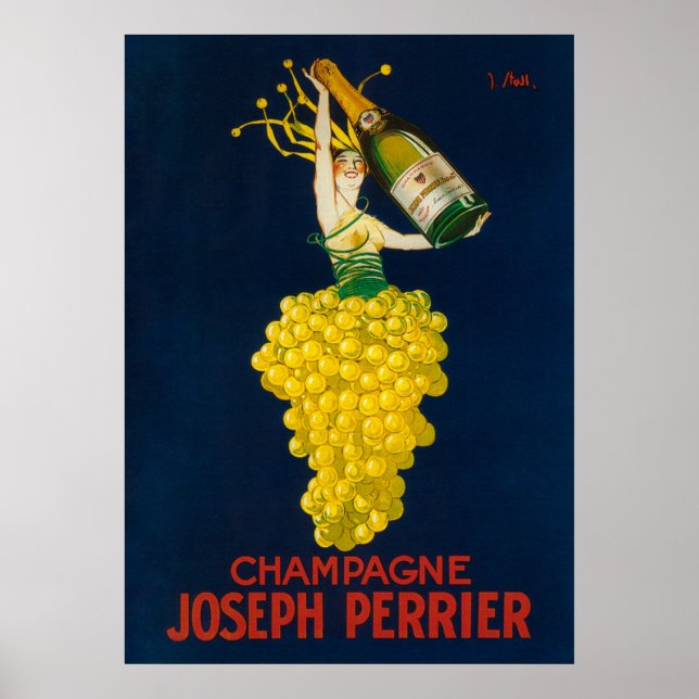 Poster Joseph Perrier Champagne Promocional (Frente)