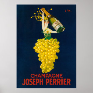 Poster Joseph Perrier Champagne Promocional