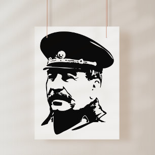 Poster Joseph Stalin, URSS, CCCP, União Soviética, Comuni