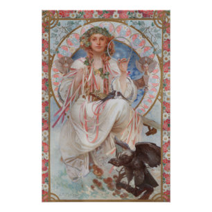 Pôster Josephine Crane Bradley como Lavia por Alphonse Mu