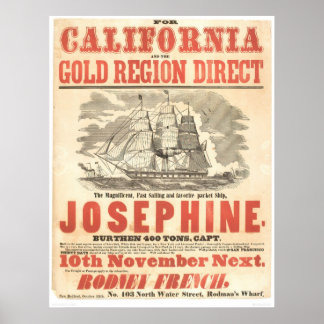 Poster "Josephine" para o Anúncio da Califórnia (1280A)