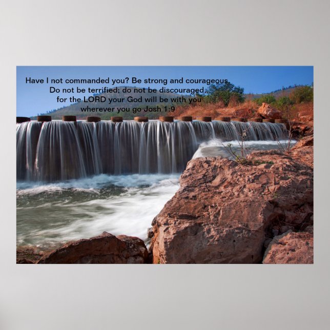 Pôster Josh 1:9 Não te ordenei? (Frente)