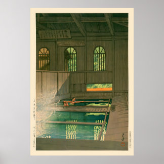 Poster Joshu Hoshi Onsen por Kawase Hasui
