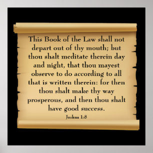 Poster Joshua 1:8