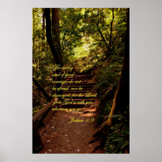 Pôster Joshua 1:9 Não tenha medo