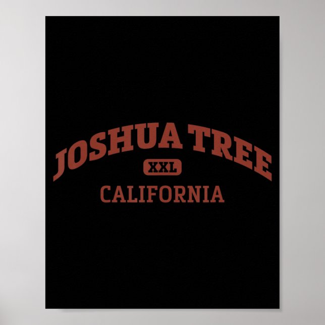 Poster Joshua Tree College Style Rock Escaling Area (Frente)