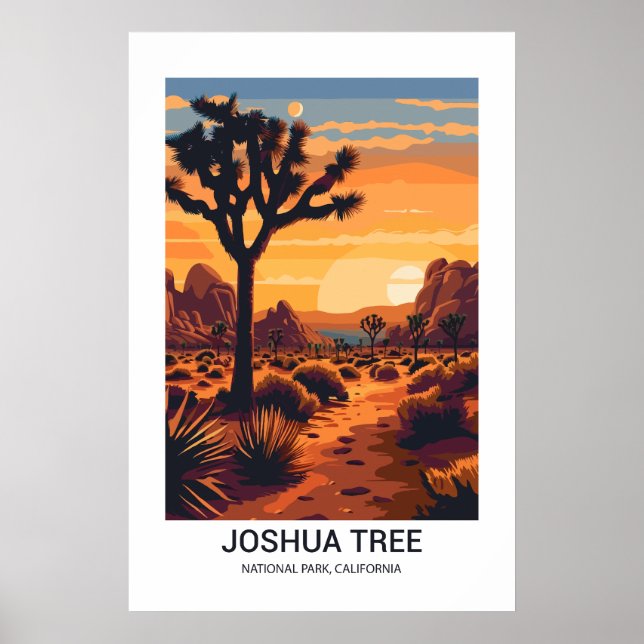 Poster Joshua Tree National Park Califórnia EUA (Frente)