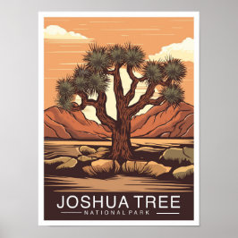 Poster Joshua Tree National Park California USA Travel