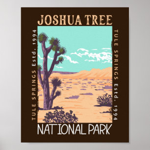 Poster Joshua Tree National Park Tule Primaveras Sofridos