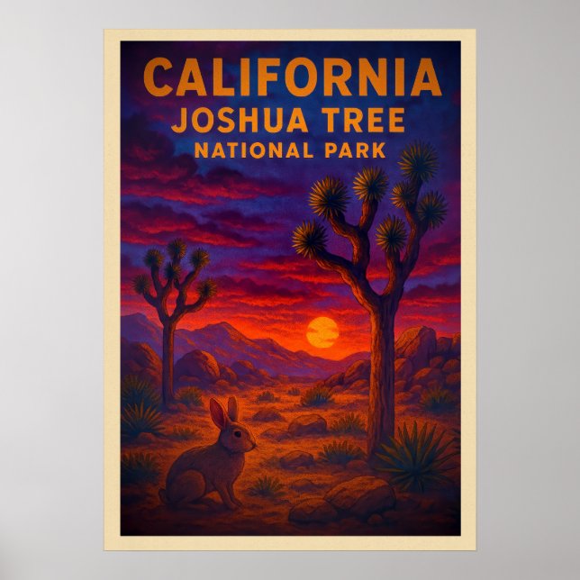 Poster Joshua tree V02 (Frente)