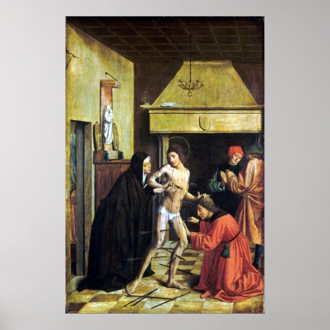 Poster Josse Lieferinxe Santo Sebastian Cured por Irene (Frente)