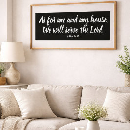 Poster Josué 24:15 Quanto a mim...servirei ao SENHOR