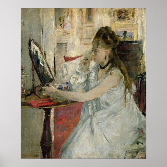 Poster Jovem Apelidando seu rosto, 1877 (Frente)