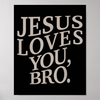 Poster Jovem Jesus Te Ama Bro Crianças Cristãs Engraçadas