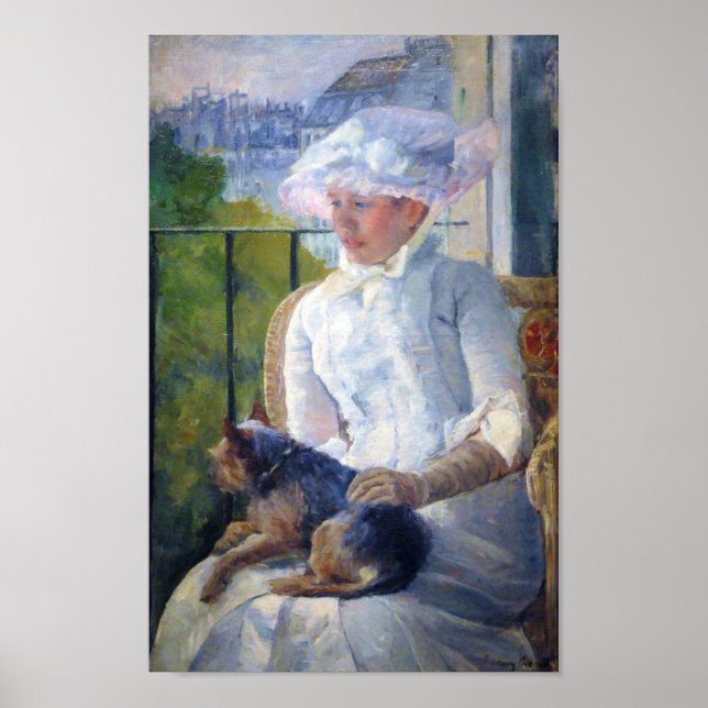 Poster Jovem Menina e Seu Cachorro, Mary Cassatt (Frente)