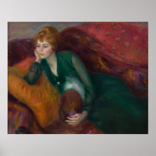 Poster Jovem Mulher de Verde, William James Glackens
