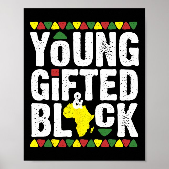 Poster Jovem Negro Dashiki Africano Orgulho M (Frente)