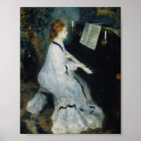 Jovem no Piano por Renoir