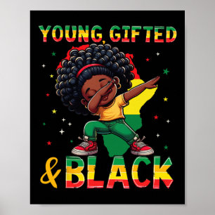 Poster Jovem Talentoso Mês da História Afro-Americana Neg