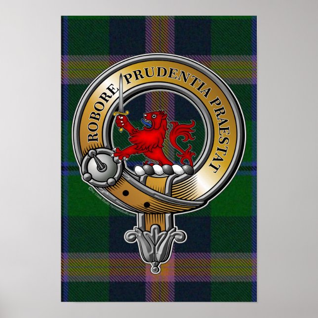 Poster Jovem Tartan e Crachá (Frente)