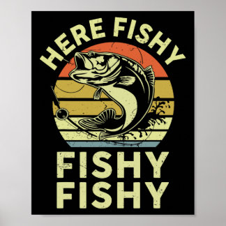 Poster Jovens Camisas Aqui-Pescarias Crianças Brincadeira