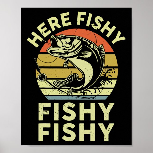 Poster Jovens Camisas Aqui-Pescarias Crianças Brincadeira (Frente)