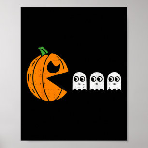 Poster Jovens comendo Ghost Gamer Halloween Boys T