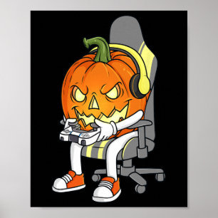 Poster Jovens do Jogo Halloween Jackolanterna assustadore