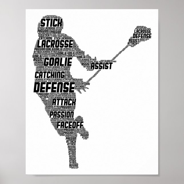 Poster Jovens Jovens Jovens Jogadores de Lacrosse Meninos (Frente)