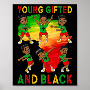 Poster Jovens Presos E Negros Crianças Junta Jovens