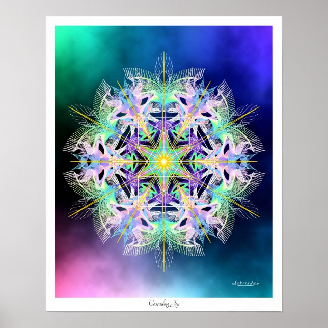 Poster Joy em cascata (Frente)