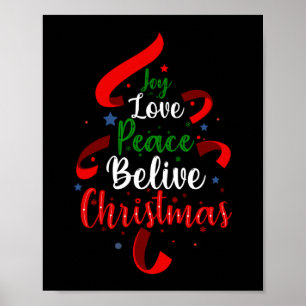 Poster Joy Love Peace Belve Natal