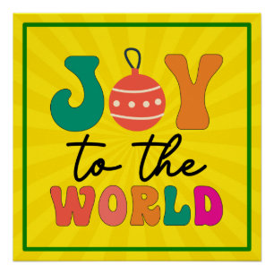 Pôster Joy to The World - Design de Natal-50835