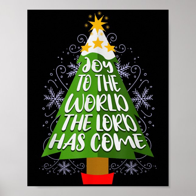 Poster Joy To The World The Lord Has Come Christian Chris (Frente)