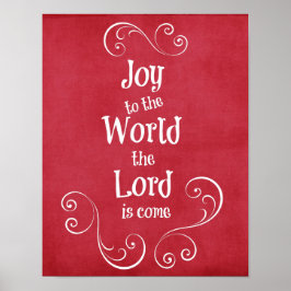 Poster Joy to the World the Lord is come